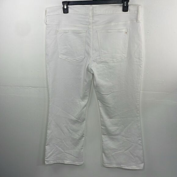 Madewell Mid Rise Kick Out With Magic Pocket White Size W 33P plus size - Picture 5 of 13